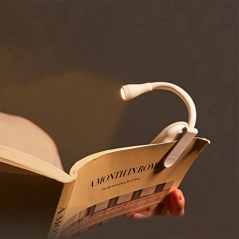 Portable vertical clip dual-use reading light mini clip book light USB charging student dormitory eye protection night light