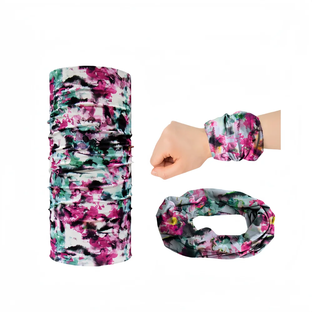 Facemask sports multi-functional magic headscarf ice silk seamless scarf supplier