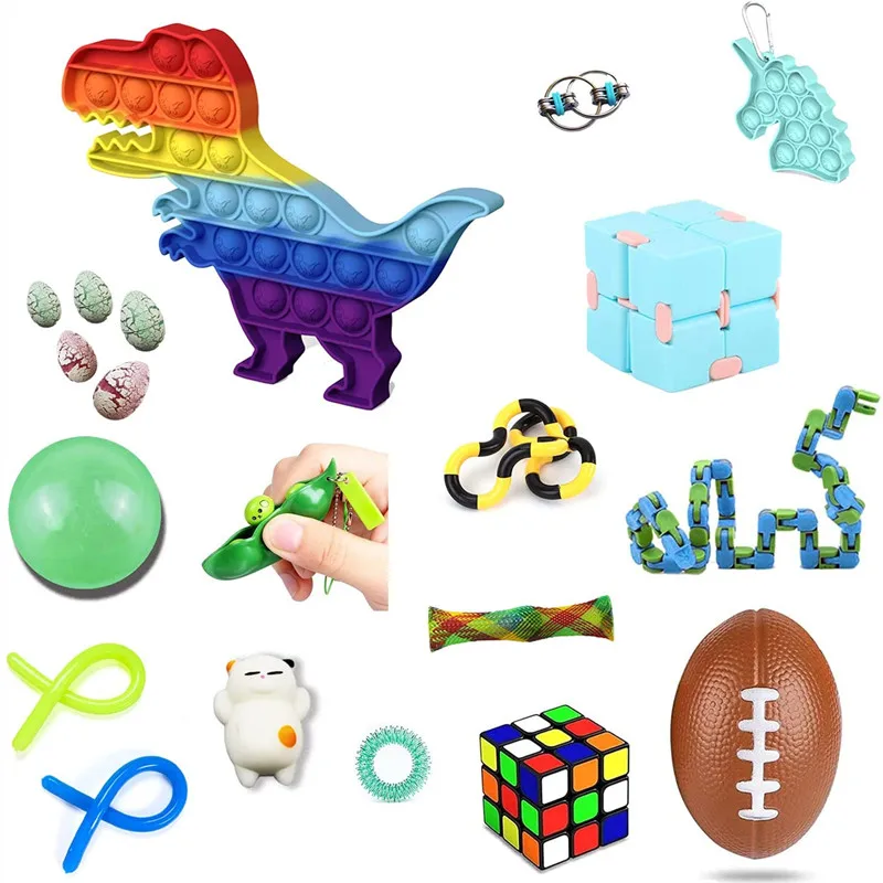 Fidget Toys Pack Push Pop Mini Pop Fidget Sensory Toy Simple Stress Ball Anxiety Relief Toys for Kids Adults Pop