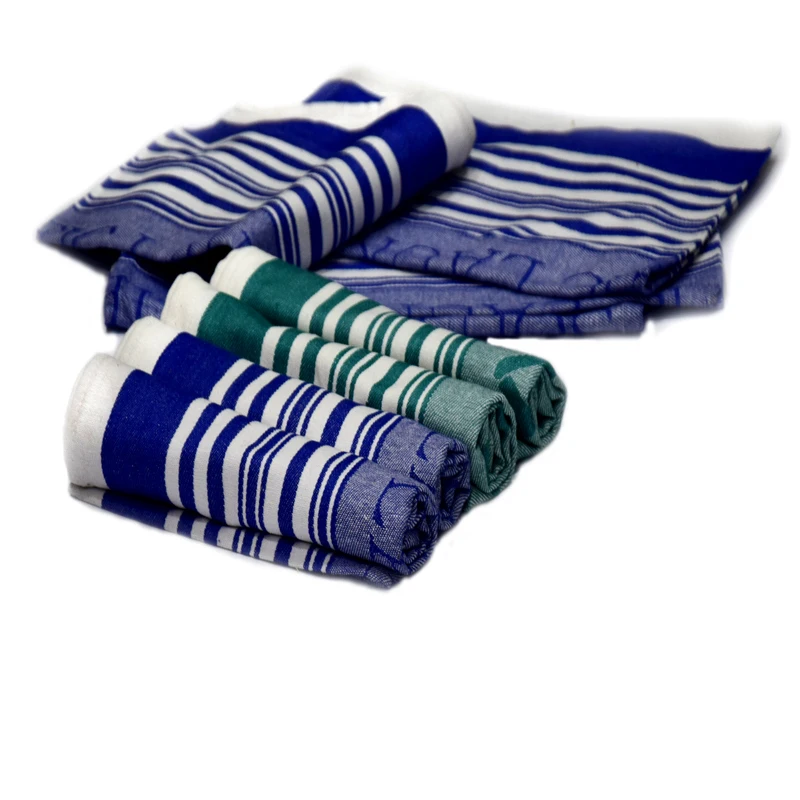 100% хлопковые жаккардовые Тканые кухонные полотенца с принтом имени, супер впитывающий набор из 12