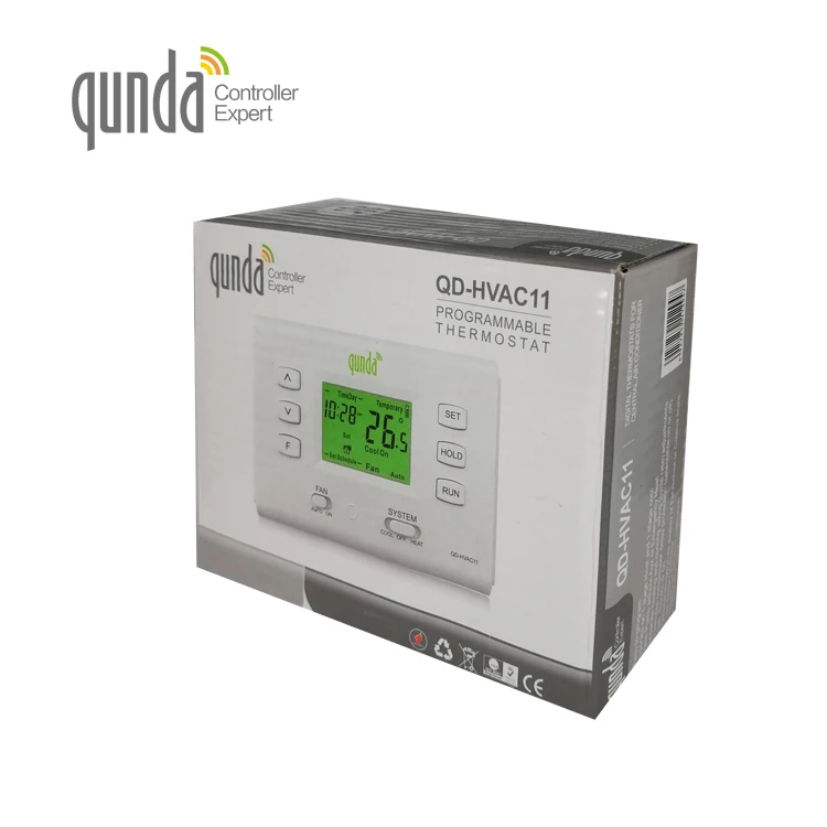 QUNDA QD-HVAC11 Programmable Thermostat System Room Temperature Control Universal LCD Digital HVAC Household Electronic Part