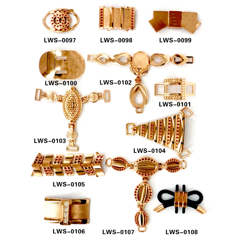 HJ   Metal Shoes Buckles Fashion Accessories For Shoes Metal Accessories For Shoes