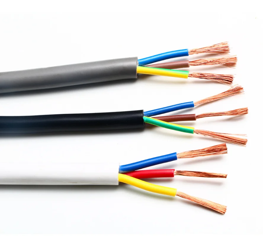 Высокое качество и низкая цена белый/черный/желтый цвет 3 ядра электрический кабель/кабель питания/электрический провод RVV КАБЕЛЬ