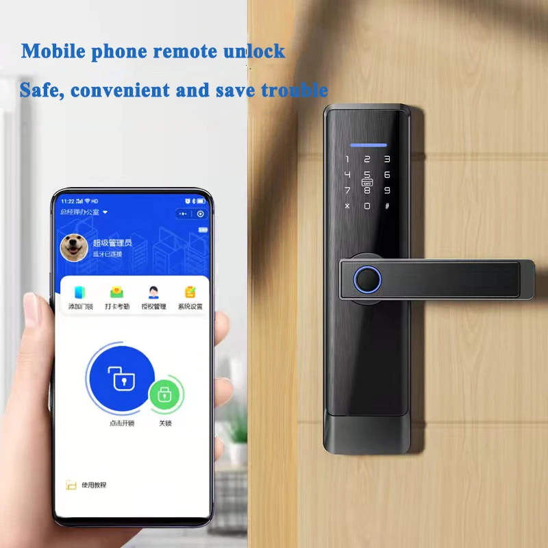 New Design Generation Intelligent Security Password Lock TT Lock Support IC CARD Multiple Ways Door Lock