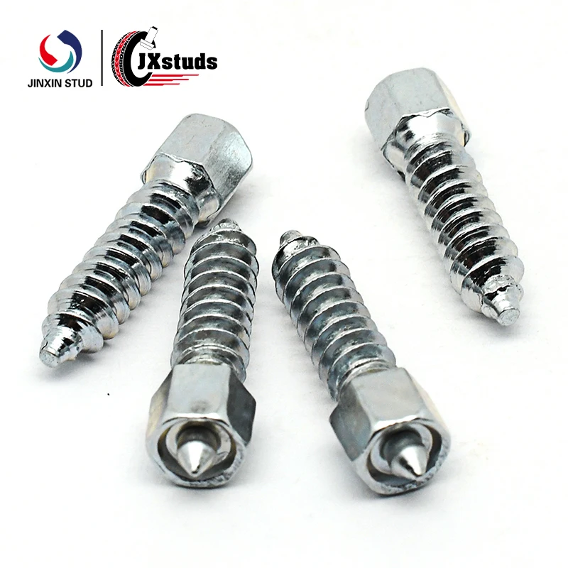6X6-H25 Antiskid Tire Screw Spikes Car Tires Studs Wheel Snow Chains For tire without holes