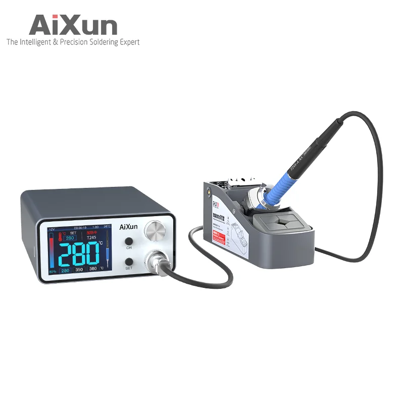 Цифровая паяльная станция Aixun T3A Smd Bga с наконечником паяльника T12 T245