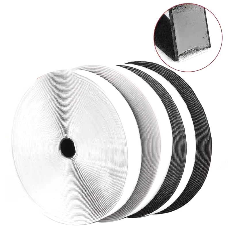 Self-adhesive ring strap Self-adhesive stretch hook-and-loop fastening strap custom size Nylon cloth Velcro loop on one side