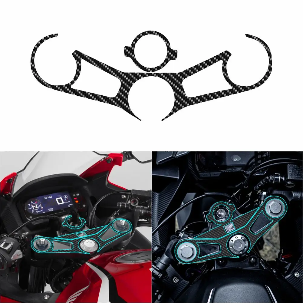 for honda cbr400 motorcycle handlebars on joint board carbon fiber decorative stickers