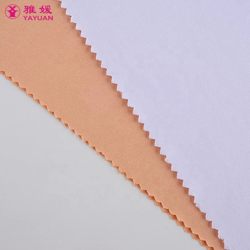 Factory Direct Sales Stretch Breathable Milk Silk Fabric 91 Polyester 9 Spandex Sleepwear T-shirt Knitted Fabric