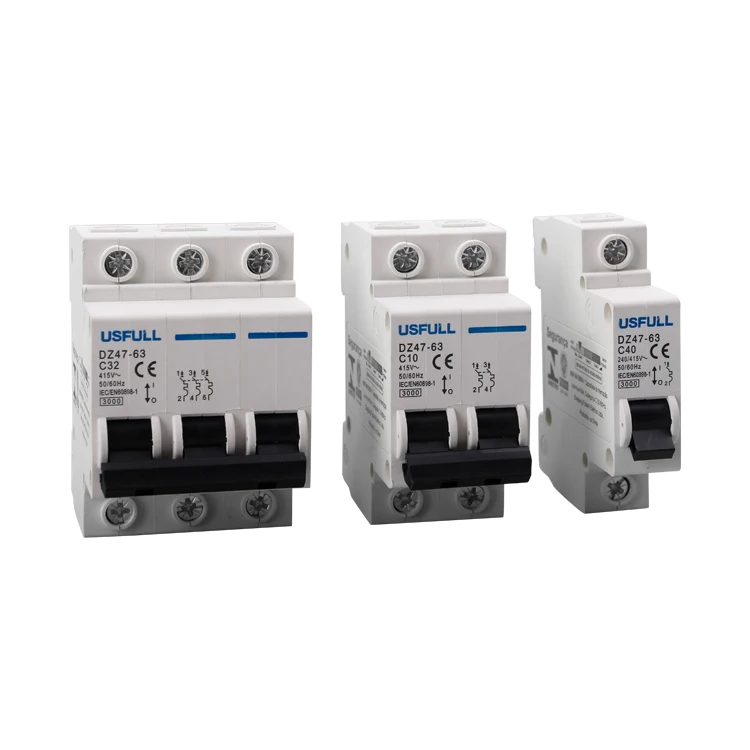 
USFULL DZ47-63 mcb with inmetro certificate C45 3KA 4.5KA 6KA 