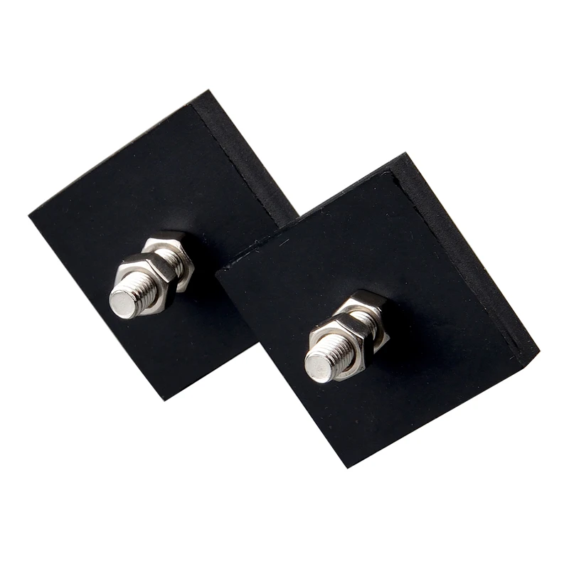 Anti-Scratch Rubber Mounting Cube Magnets Bolt mount 32mm Black Coated Neodymium Magnet N52 M5 Hole