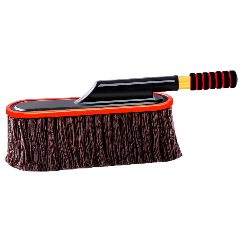 Factory Telescopic Handle Dust Removal Car Cotton Washing Brush Soft Car Cleaning Brush/ Cotton Thread Wax Mop