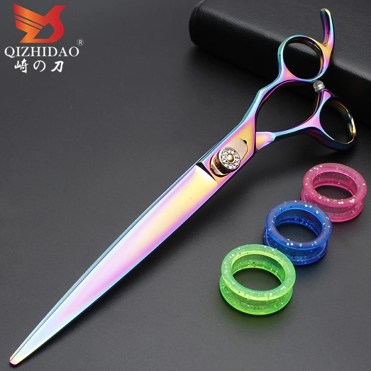 Японские Ножницы из нержавеющей стали 440C для ухода за собаками, профессиональные наборы ножниц для домашних животных, 8 дюймов