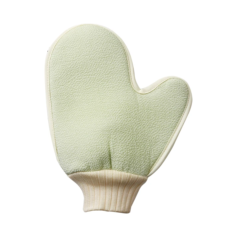 Wholesale Moroccan Kessa Gloves Exfoliating Body Mitt Customized Black Bag Eco Shower Sponge Luffa Bath Pouf with Silk