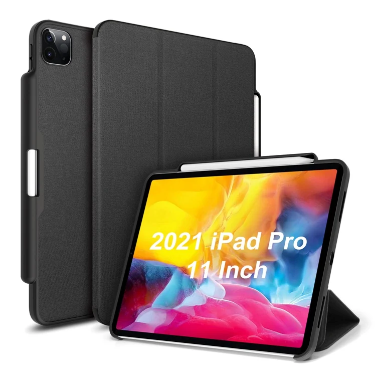 OEM ODM 11 inch Shockproof Multi-angle Tripod Stand PU Leather Tablet Case for iPad Pro 2021
