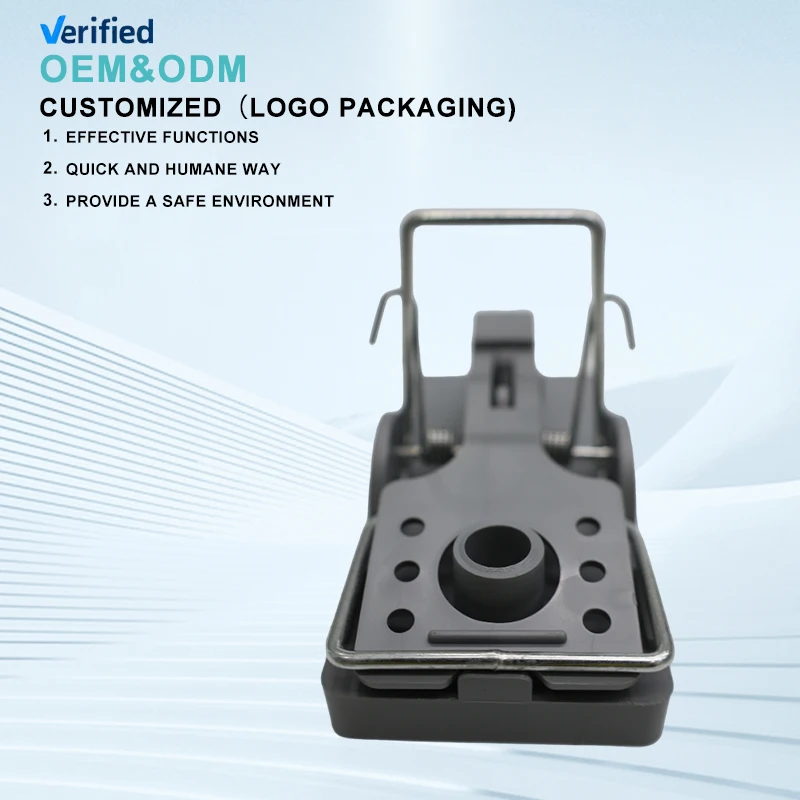 New Customized logo Reusable Premium Plastic Efficient High Sensitivity And Mini Easy Mouse Set Metal Wire Rat Mice Snap Trap