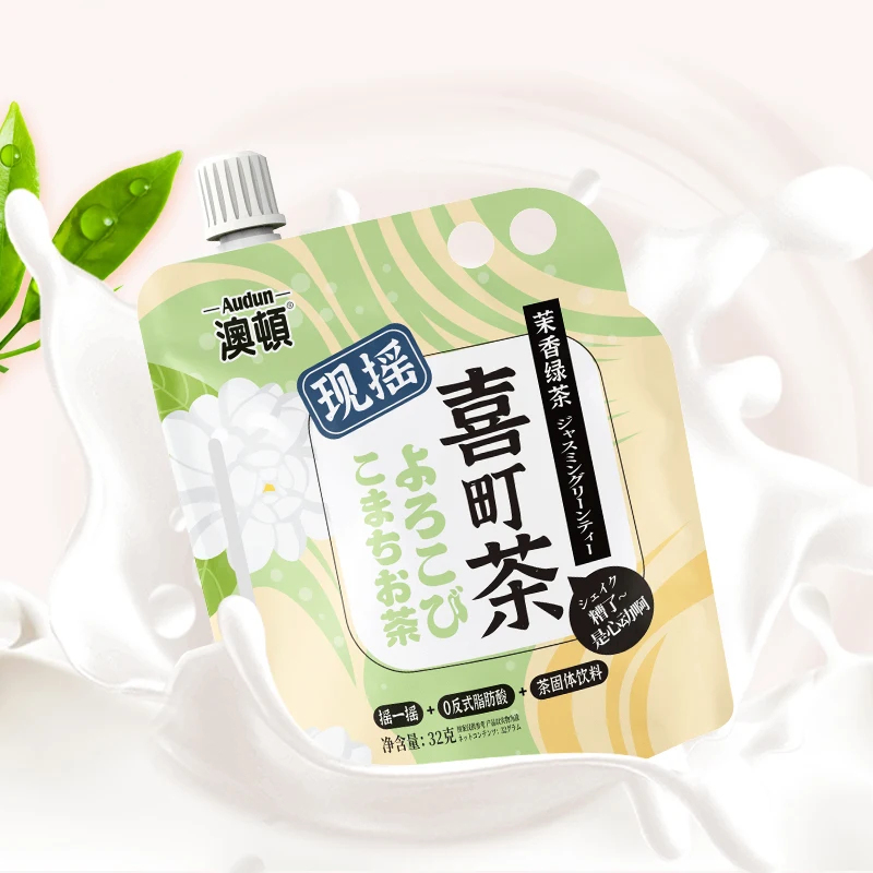 
Hot Sale Delicious Bagged Audun Hand Shake Green Tea Flavor Milk Tea Products For Home 
