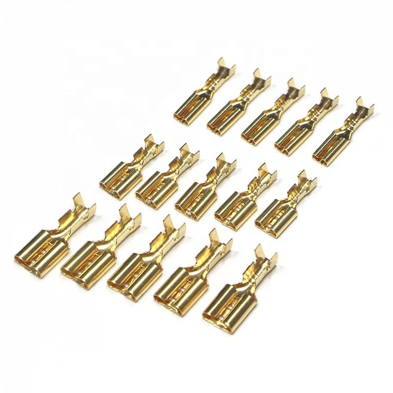 Изолированная обжимная Клемма для электрического провода, гнездовой концевой разъем, 6,3 мм, клемма для автомобиля и мотоцикла