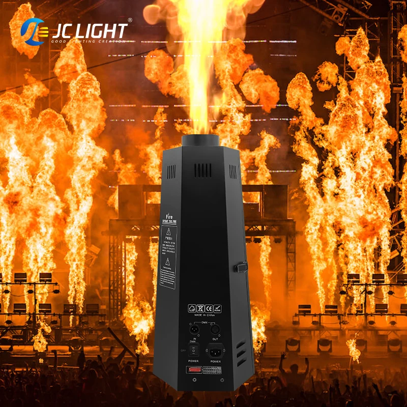 DMX Stage Effect System Lighting Equipment 200W Fire Machine Flame for Wedding Party Events