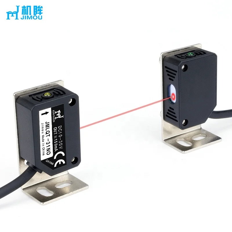 JIMOU  high quality square laser sensor through beam mode red light sensor