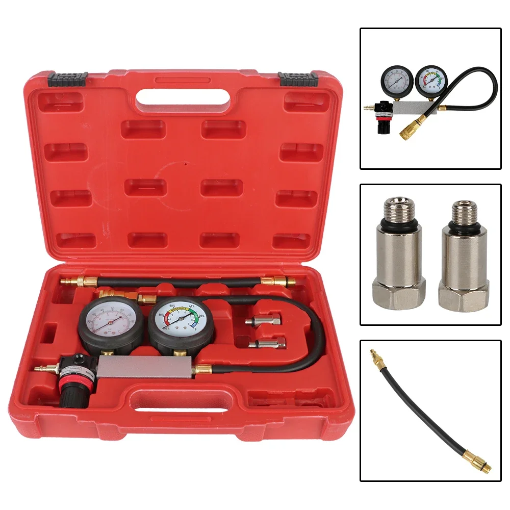 Cylinder Leak Detector TU-21 Petrol Engine Gauge Tool for Car Compression Leakage Detector Kit Set Automobile Tools