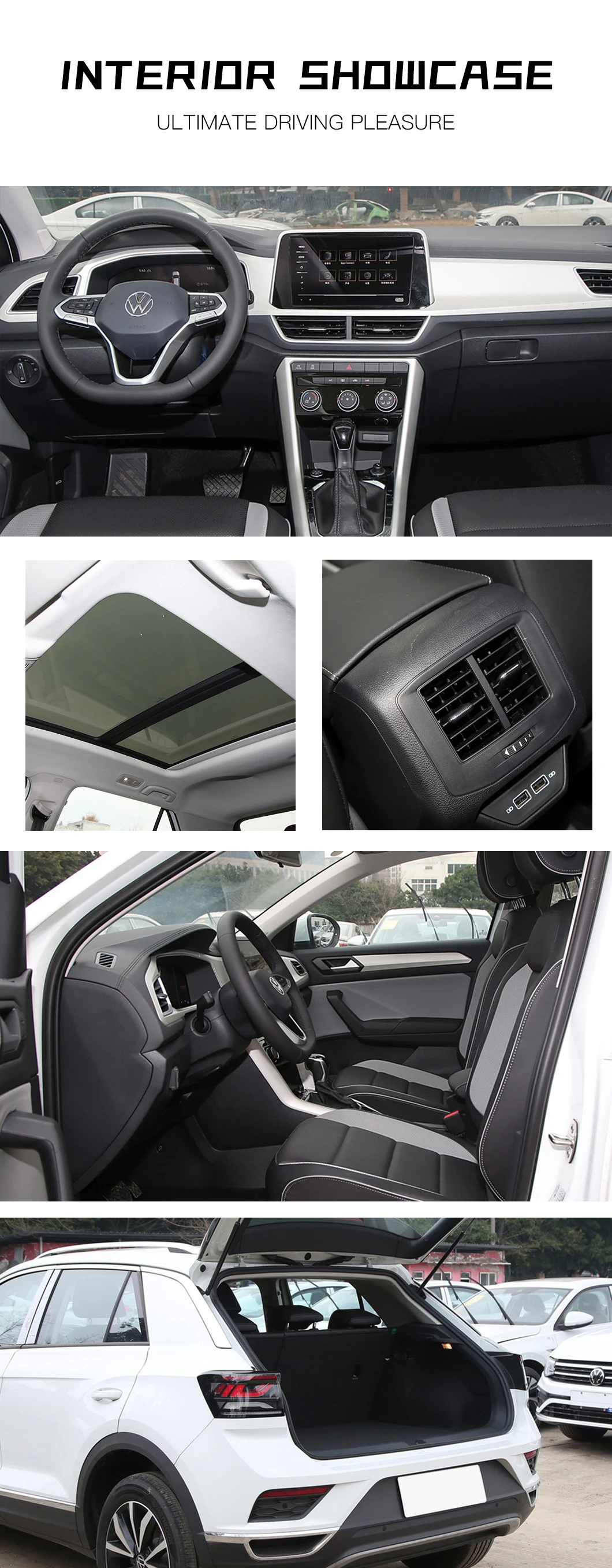 2024 New Hot-Selling VW T-Roc 0km 280TSI 300TSI DSG 2WD Time Edition SUV Gas Cars with Rear Camera Automatic Gearbox AWD Drive