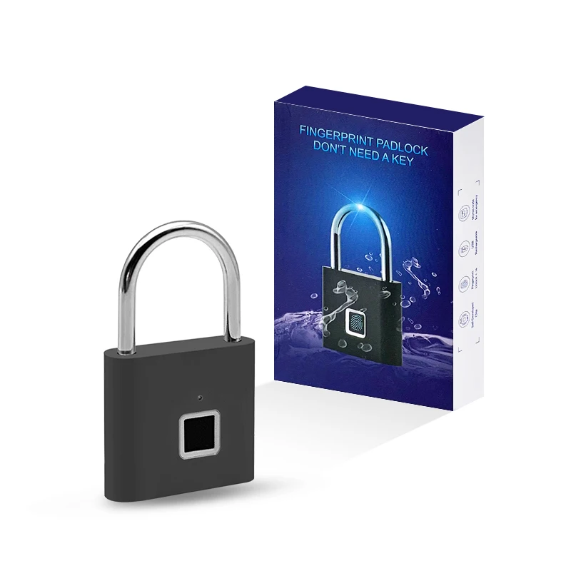 Factory Price Electronic Print Finger Smart Padlock Small Fingerprint Padlock 4 Buyers