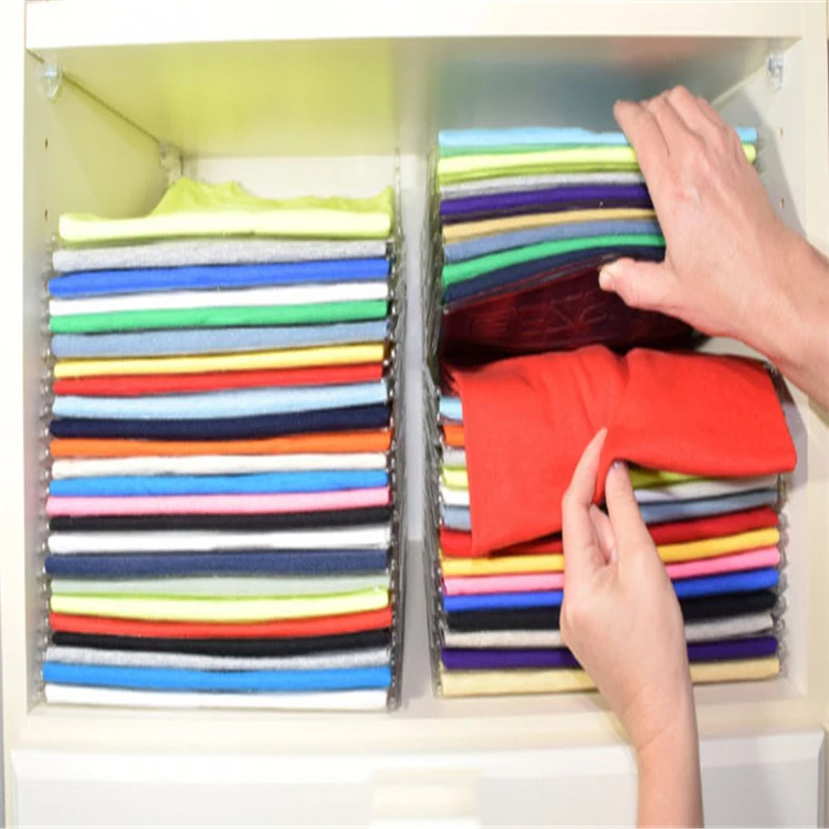 10pcs/set Anti-wrinkle Clothes Organizer System Closet Organizer Drawer Organization Office Desk File Cabinet