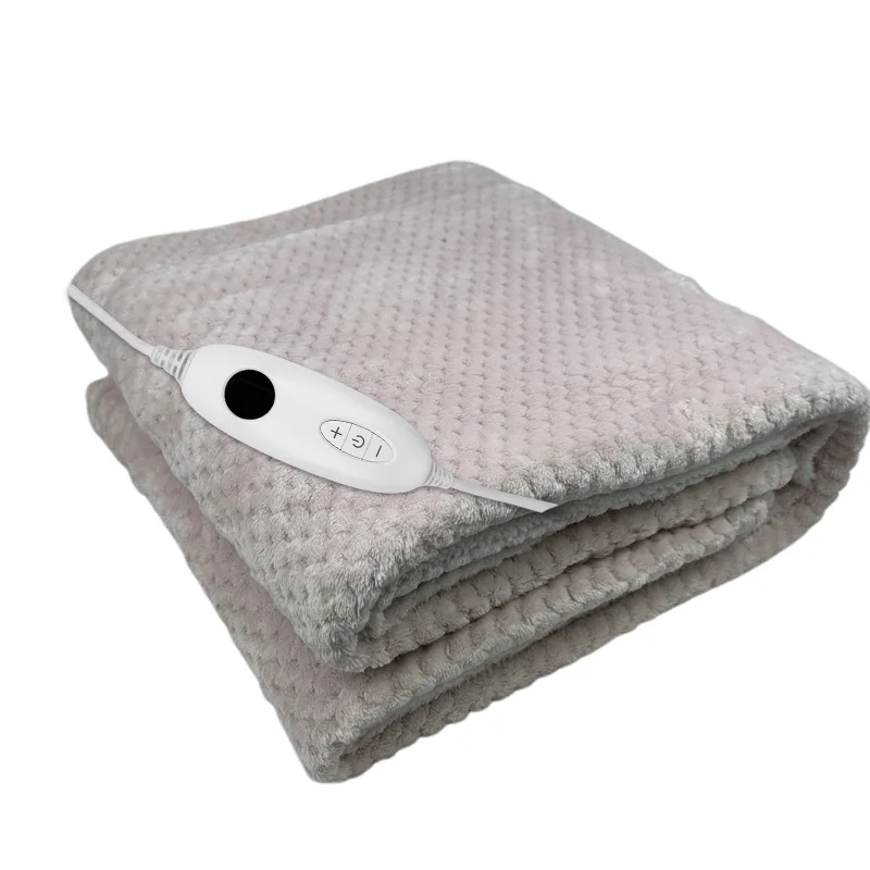 C28 12hours Timer Selling SAA GS CE Electric Blanket 160x130cm /180x130cm Warm In Winter Cosy Flannel Fleece Factory Manufacture