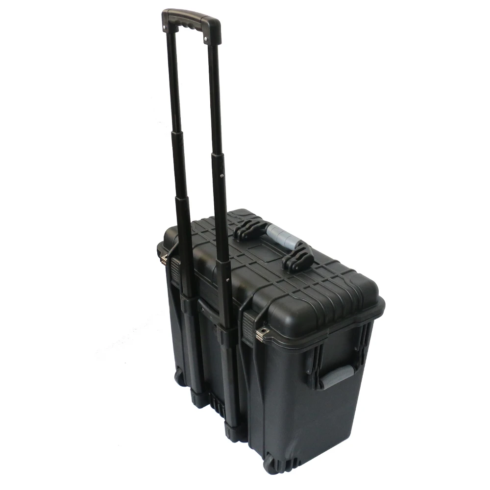 Waterproof Plastic Storage Hard Case with Wheels for Vinyl Records