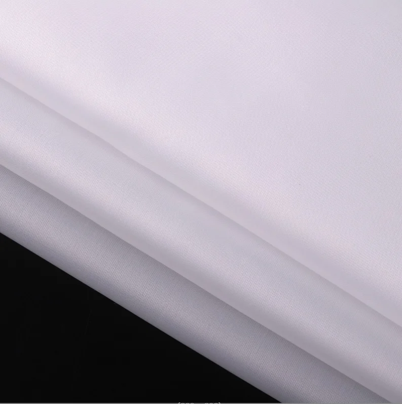 Factory outlet cheapest 190T/210T solid plain dyed ecru white PFD 100% Polyester taffeta fabric used clothes lining umbrella