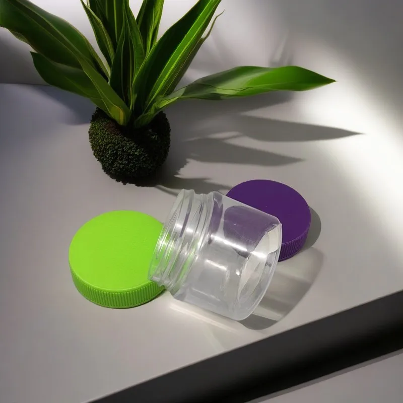 30ML PET Plastic Jars Manufacture with Silver/Gold/Rose Golden Aluminum Lid Screw Cap for Cream or Food