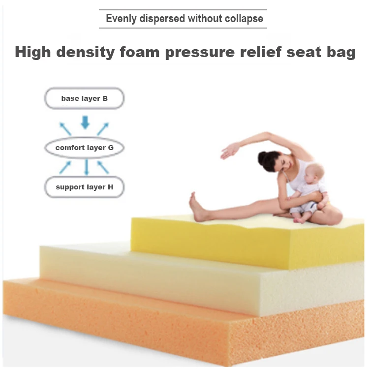 K&B nordic high quality velvet solid wood frame pouf ottoman step stool for kids