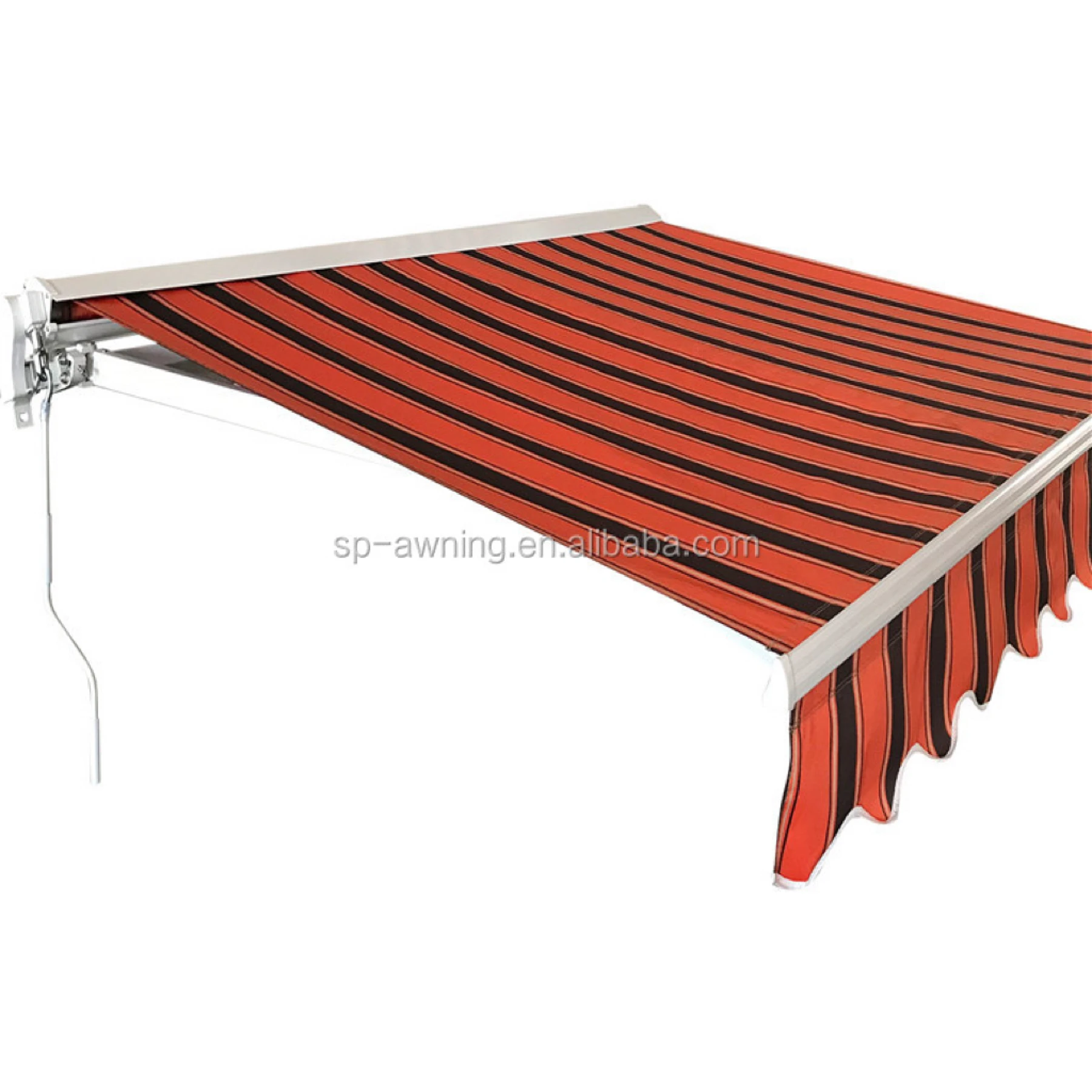 Aluminum Frame Half Cassette Balcony Front Porch Large Retractable Awning Balcony Sun Awning With Full Colors