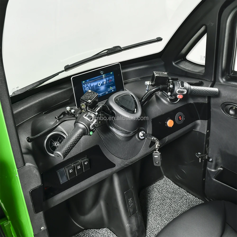 Professional senior adult use mini three-wheel electric car with eec full enclosed electric tricycle lead-acid battery operated