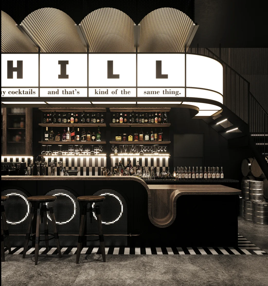 Современная деревянная стойка для винного бара музыкального ресторана ночного клуба в форме паба