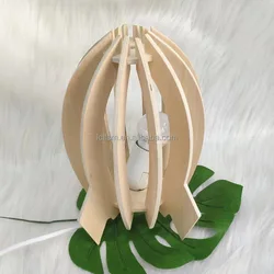 Cut and splice style wooden European rocket style home decoration lamps and lanterns wooden crafts