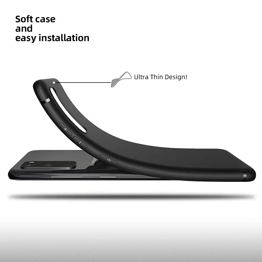 Premium Matte Skin Finish Soft TPU Slim Phone Case for Samsung Galaxy S20 Cover 2020