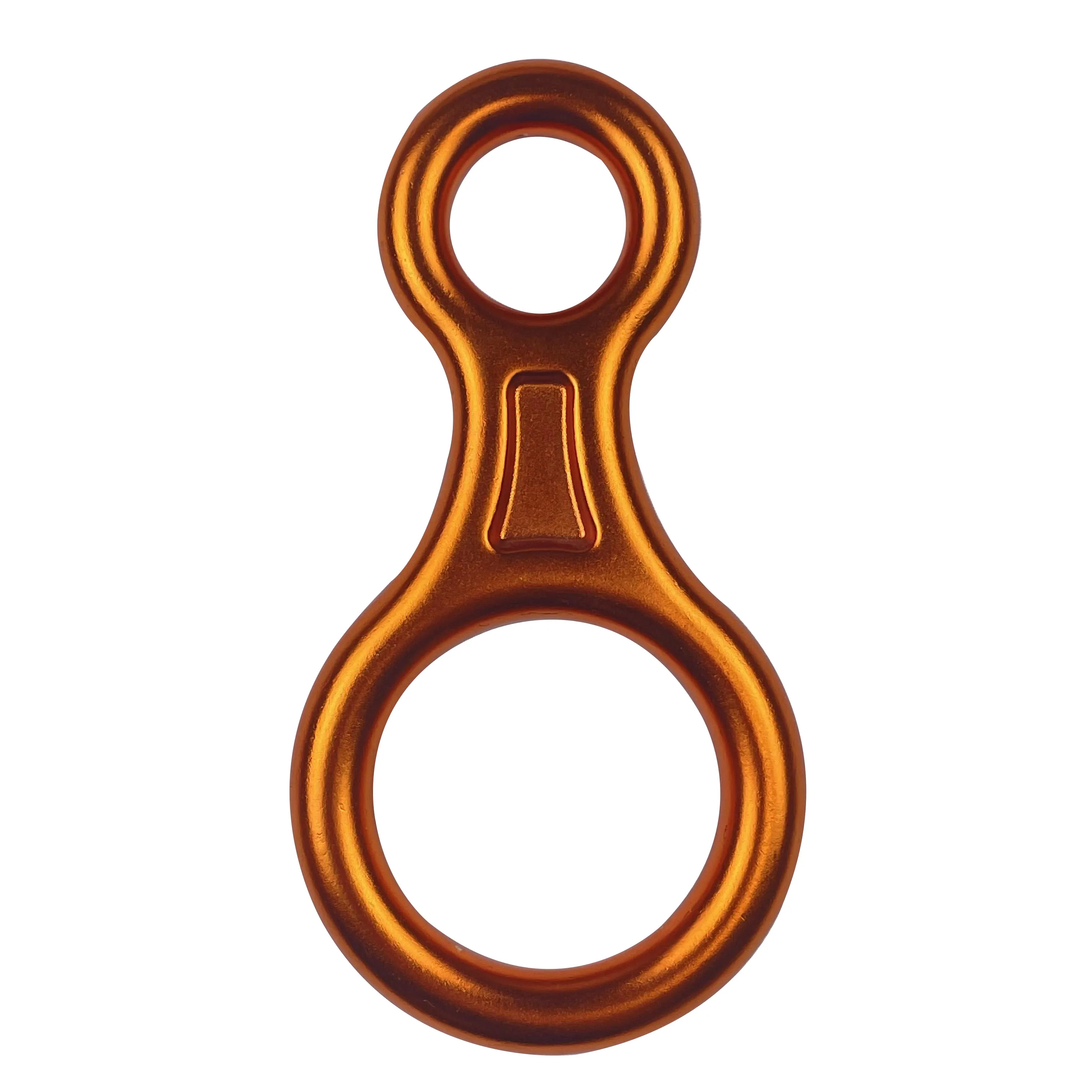 Aluminum Alloy Fall Protector Descender Figure 8 Rappelling Rope Descender Rigging Plate Rappel Gear Downhill Equipment