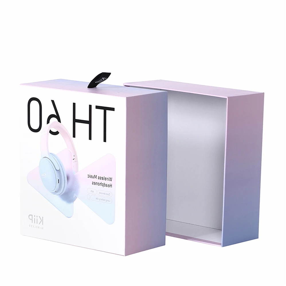 Custom Large Eco-Friendly Cardboard Earphone Box UV Advantageous Paper Packaging for Headphones Industrial Use