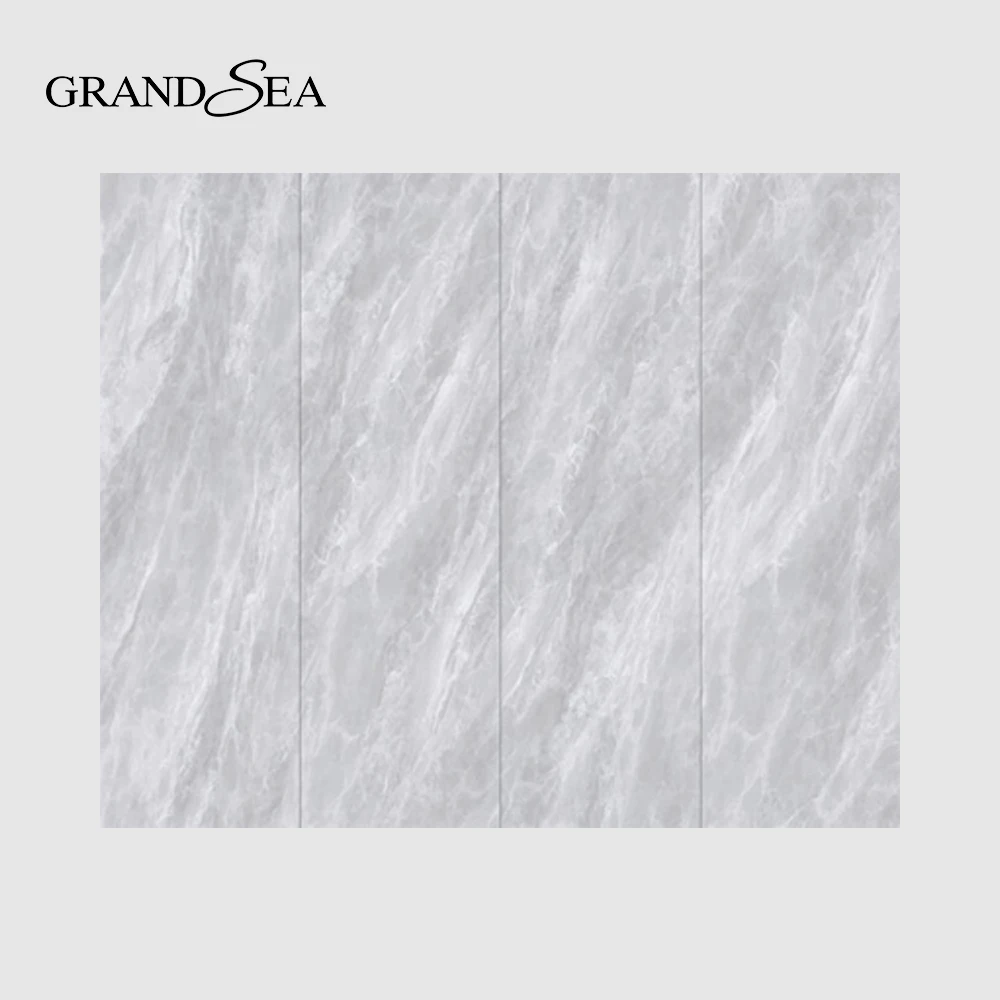 Villa Luxury Porcelain Marble Stair Slab Background Wall Artificial Quartz Stone Large Slab Custom Size Rock Slab Calacatta