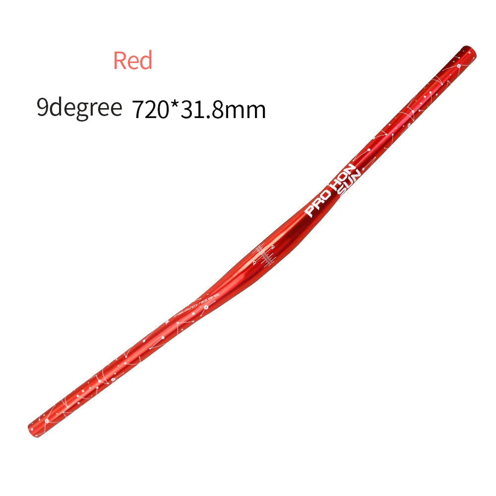 HONSUN bicycle handlebar Aluminum alloy ultralight handle bar 9 degree 720mm mountain road cycle handle bar grips bicycle parts