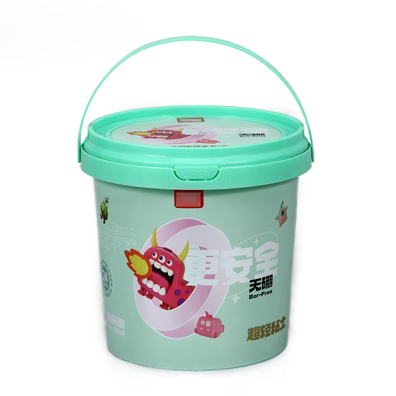 Custom Logo Printed Food Grade Reusable Ice Cream Cup With Lid Handle Food Packaging