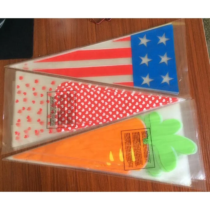 OPP PE BOPP Plastic Flower Bag Making Machine, Conical Flower Sleeve Making Machine