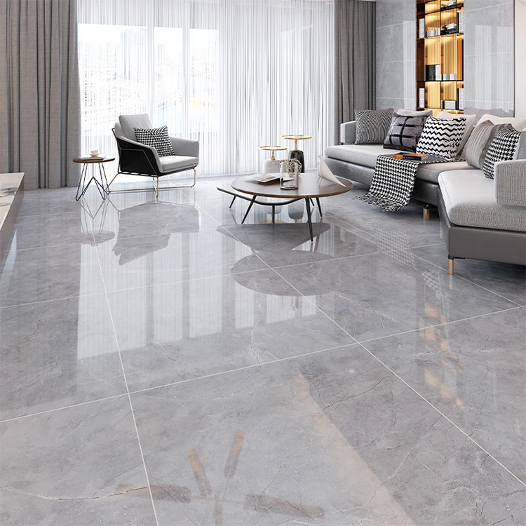 Wholesale Price Marble Look White Porcelanto Tiles For Living Room Polished Glazed Porcelain Ceramic Floor Tiles 600x600