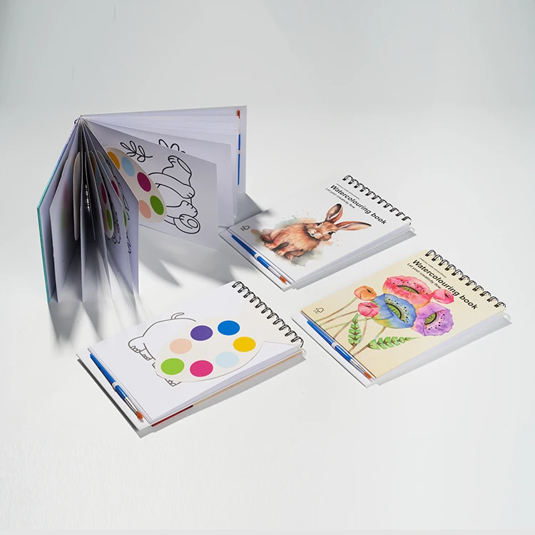 Xin Bowen Hot Sale Watercolor Sketch Painting Set A3 A4 A5 Sizes Spiral Bound Book with Custom Printing Logo