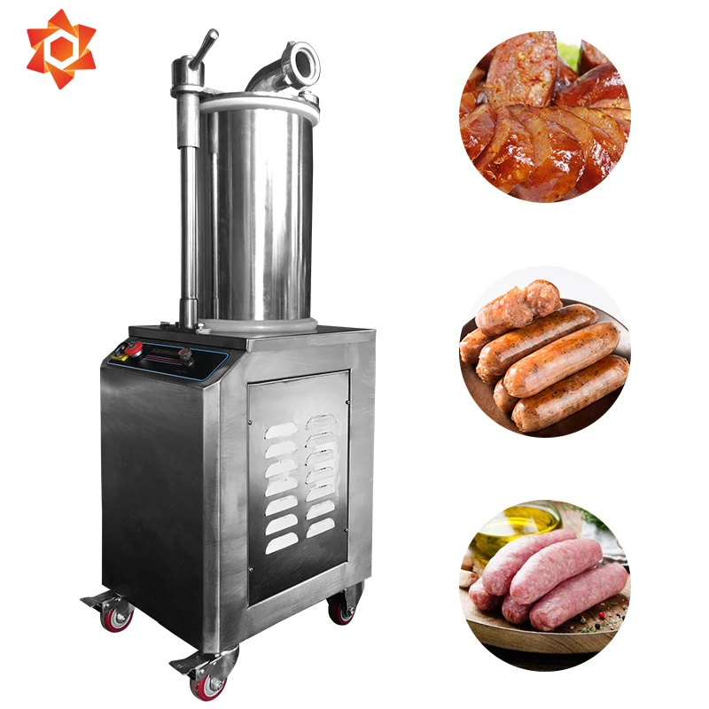 Stainless Steel Automatic Piston Sausage Stuffer Machine Filler Vacuum Filling Machine