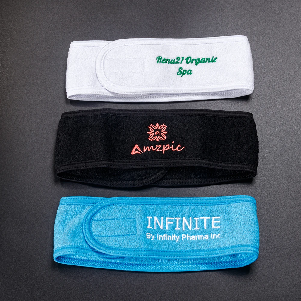 HB1214A  Custom logo Terry cloth Hairbands  Facial makeup washing face Headband Skin Care Beauty Salon Spa Headband for girls