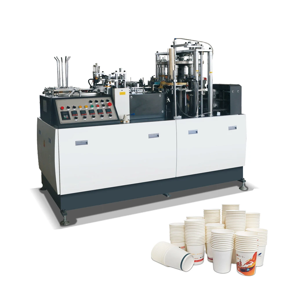 The factory manufactures high-capacity automatic disposable coffee cup making machines