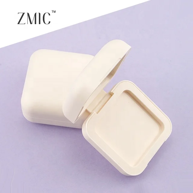 42mm single eyeshadow compact rubber paint empty magnetic cute highlighter powder case